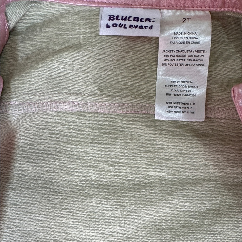 Blueberi Boulevard Pink Jacket - Picture 4 of 7